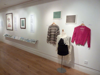 Artwork, poetry and knitting