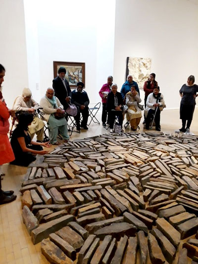A group explores Richard Long's artwork