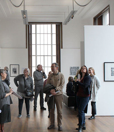 In the Moholy-Nagy exhibition at RIBA - photo by RIBA